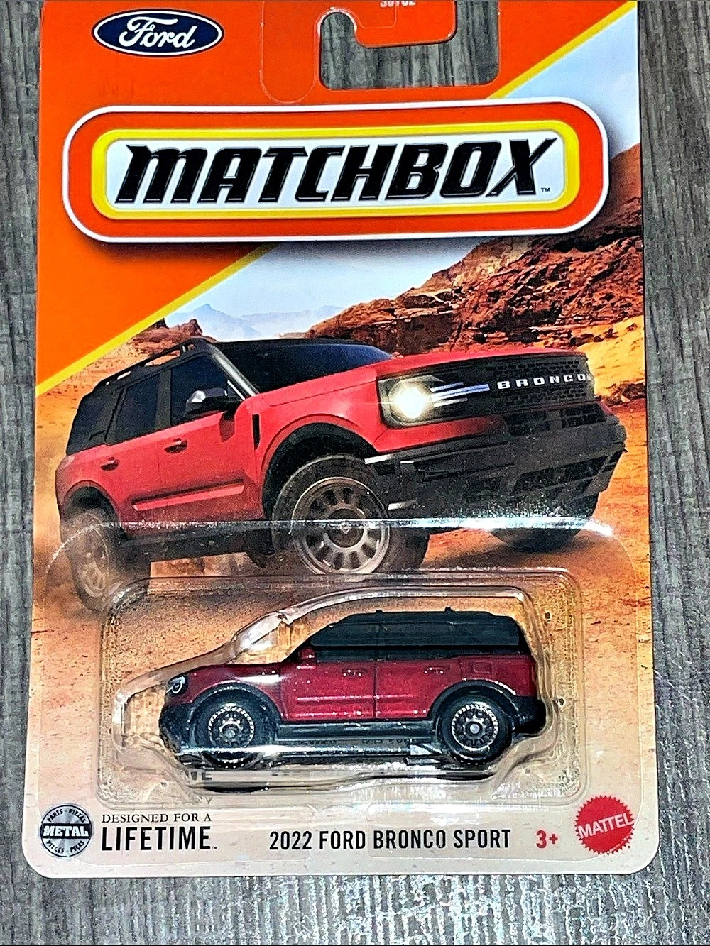 Matchbox 2022 Ford Bronco Sport Die-Cast Vehicle Red & Black